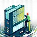 Illustration representing software setup and configuration